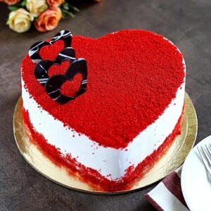 DB Red Velvet Heart Cake
